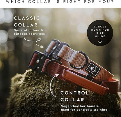 Made to ROAM Premium Dog Collar - Adjustable Heavy Duty Nylon Collar with Quick-Release Metal Buckle (Maine Marina, Classic Size 3)