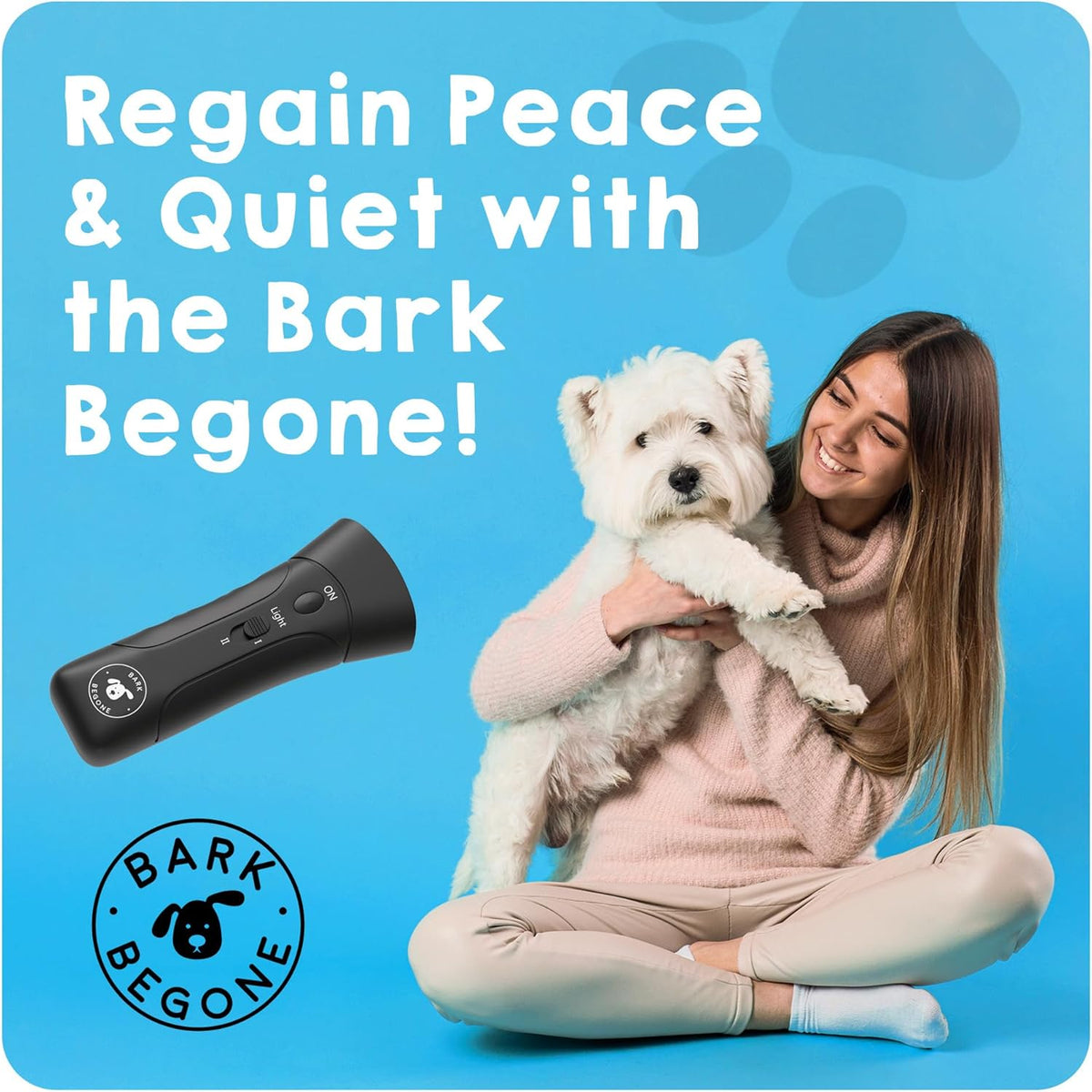 2023 Ultrasonic Dog Bark Deterrent & Behavior Corrector - Stop Barking, Jumping, Aggression Without Yelling - Just Point & Press! Backed by Kevin Harrington from Shark Tank