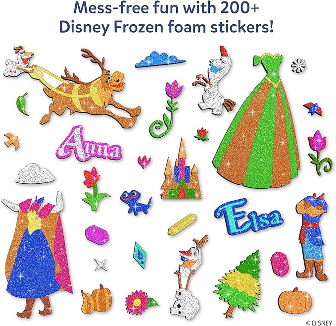 Skillmatics Foil Fun - Disney Frozen, Mess-Free Art, Craft Kits & Supplies, DIY Creative Activity, Travel Toys, Christmas Gifts for Fans of Elsa, Anna, Olaff, Girls, Boys, Ages 4, 5, 6, 7, 8, 9