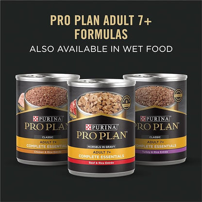 Purina Pro Plan Sensitive Skin and Stomach Dry Dog Food Senior Adult 7 Plus Salmon and Rice Formula - 4 lb. Bag