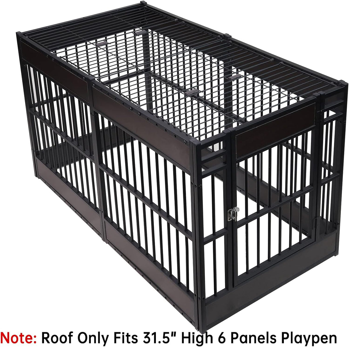Heavy Duty Dog Fence Roof for 31.5" High Exercise Pens, Easy Assembly, Compatible (Roof Only)