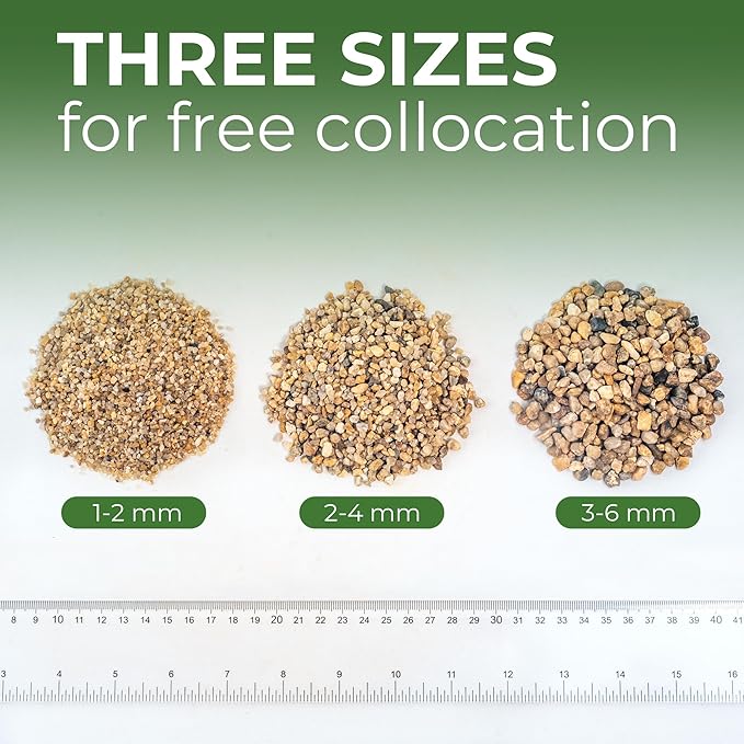 5 lbs Aquarium Gravel, 2-4mm Fish Tank Gravel, Succulent Cactus Pea Gravel for Indoor Plants, River Rocks for Gardening, Flower Pots, Vase Fillers, Garden Landscaping