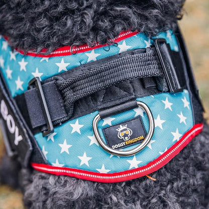 Personalized Dog Harness with Custom Name Patches, Adjustable Reflective No Choke Dog Vest with Handle for Extra Large Dog, Camouflage Pink, XL