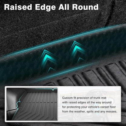 Mixsuper Cargo Liner for Chevrolet Blazer 2019-2024 2025 2026, Trunk Mat for Chevy Blazer Accessories All Weather Cargo Mat Rear Trunk Liner Black