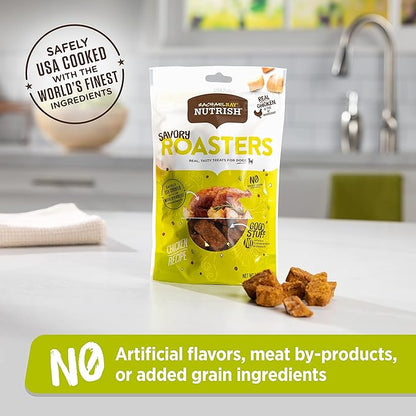 Nutrish Rachael Ray Dog Treats Savory Roasters Chicken Recipe, 5 oz. Pouch, 5 Count