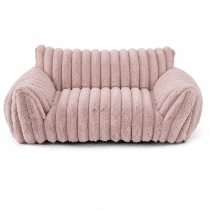Cute Cat Couch For Pets - Fluffy Cat Beds With Premium Soft Corduroy Fleece, Fuzzy Cats Beds For Indoor Cats With Removable Washable Cover, Supportive Pet Sofa