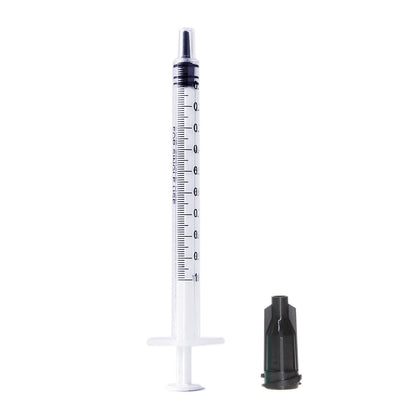 25pcs Luer Slip Tip 1ml Syringes With Caps Are Great For Pet Feeding, Glue, Hobby Crafts, Measurement, And Liquid Refill, But Not For Professional Medical Use