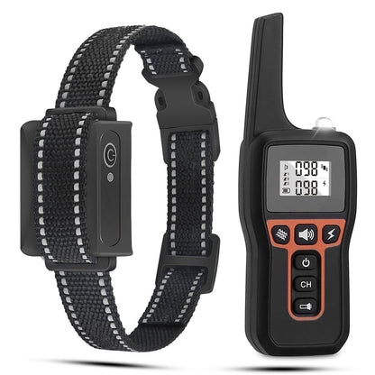 Train Collar OR Receiver Only Options - 3280FT Dog Training Collar IP67 Waterproof Pet Beep Vibration Electric Shock Collar 3 Channels Rechargeable Transmitter Receiver Trainer With Flashlight