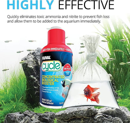 Fluval Cycle Biological Enhancer, Aquarium Water Treatment, 8.4 Oz., A8349
