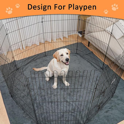 Bunlitent Washable Pee Pads for Dogs, 36" x 48", Gray, 3 Packs, Quick-Dry | Non-Slip, Fast Absorbent, Waterproof, Reusable, For Incontinence, Housebreak, Crate, For Puppy, Senior Dog