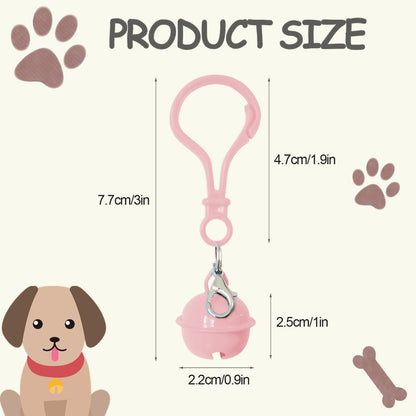 Pet Bells For Collars, 6pcs Dog Bells Cat Bells Multi Color Dog Collar Charms Pet Pendant Accessories With Clasps