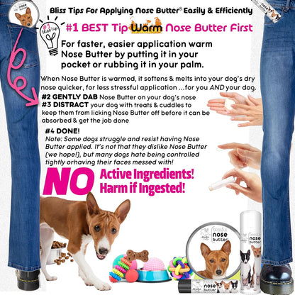 The Blissful Dog Basenji Unscented Nose Butter - Dog Nose Butter, 2 Ounce