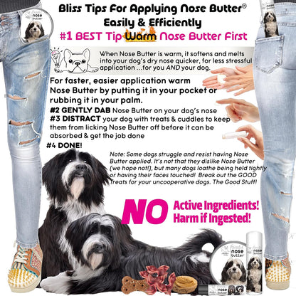 The Blissful Dog Tibetan Terrier Unscented Nose Butter - Dog Nose Butter, 2 Ounce