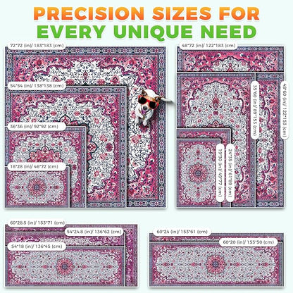 Hompet 2 Pack Super Absorbent Dog Door Mat for Muddy Paws, Washable Pee Pads for Dogs, Reusable Puppy Training Pads, Quick Dry Non-Slip Pet Entryway Rug, Leak-Proof Potty Pad for Indoor Floors 20x60