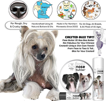 The Blissful Dog Chinese Crested Unscented Nose Butter, 8-Ounce