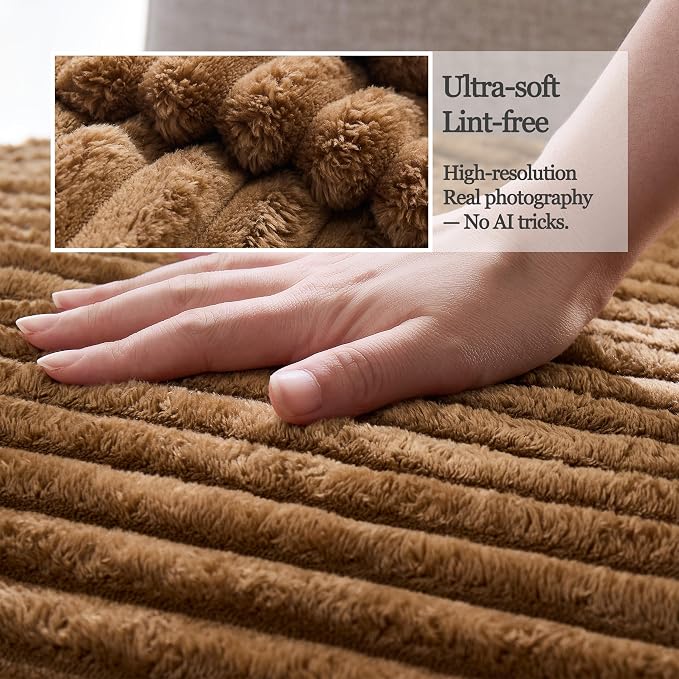 Waterproof Couch Cover for Dogs Non-Slip, Fuzzy Soft Pet Couch Covers for Sofa, Pet Friendly Area Rug Dog Bed Covers Washable Sofa Cover Mat (Coconut, 58" x 82" 1 Pack)