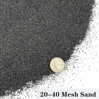 YISZM Aquarium Sand, 5lbs Black Fish Tank Sand, Aquarium Gravel Substrate for Aquascaping, Vivariums, Terrariums, Plants and Crafts