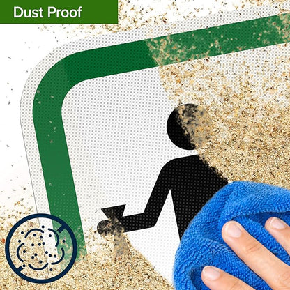 Please Clean Up After Your Pet Sign, 9x18 Inches, Reflective, Rust Free DiBound, Fade Resistant, Made in USA by My Sign Center