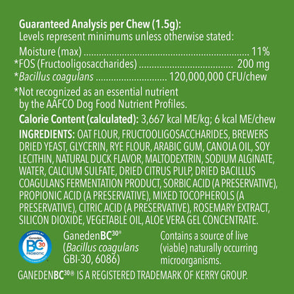 Amazon Brand - Wag Probiotic Supplement Chews for Dogs, Supports Digestive Health and Gut Flora, Natural Duck Flavor, 160 Count, Pack of 1