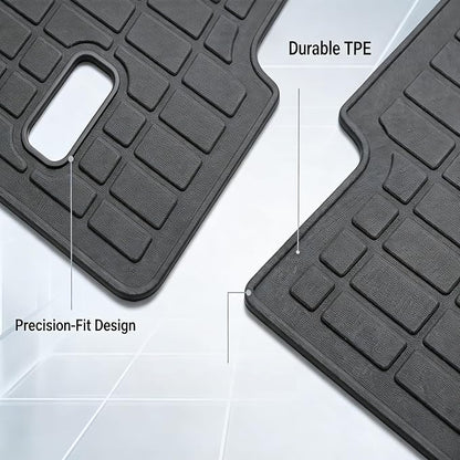 Kick Mats for 2023 2024 2025 2026 Honda Pilot 6 Seats, 2nd Row Backrest Mat All Weather Cargo Mat TPE Cargo Liner Trunk Liner Back Seat Cover Protector for Pilot Car Accessories