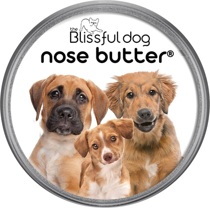 The Blissful Dog Mixed Breed Nose Butter, Versatile Dog Nose Balm for Dry Nose, Handcrafted Nose Moisturizer, Easy-to-Apply Dog Essentials, Unscented, 1 oz.