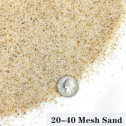 YISZM Aquarium Sand, 2lbs Beige Fish Tank Sand, Aquarium Gravel Substrate for Aquascaping, Vivariums, Terrariums, Plants and Crafts