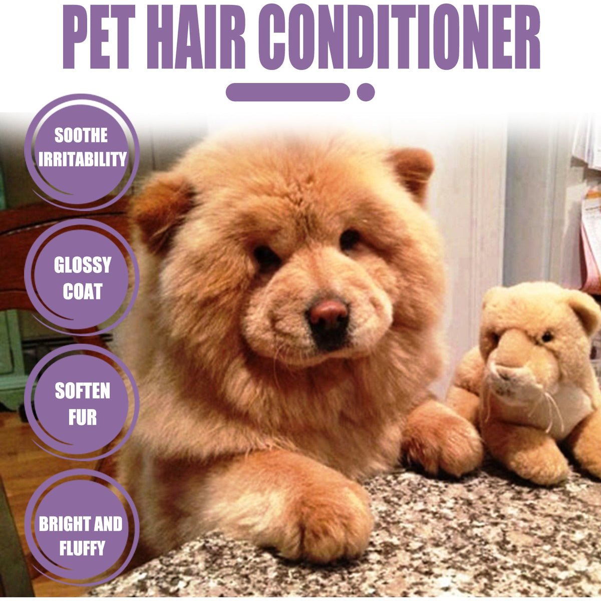 Pet Hair Conditioner For Dogs Cats, Moisturizing Detangling Pet Coat Conditioner, Anti Static, Softens & Brightens Fur, Long Lasting Fragrance, 50ml