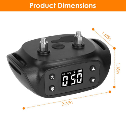 2 In 1 Dog GPS Fence Tracker Wireless GPS Dog Fence GPS Dog Collar With 32-2887FT Radius IPX6 Waterproof For Small Medium Large Dogs