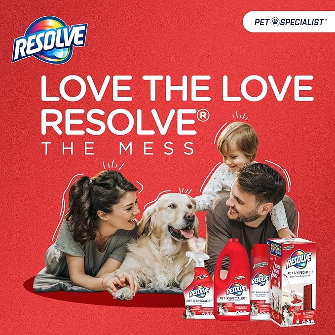 Resolve Pet Specialist Heavy Traffic Foam, Carpet Cleaner, Pet Stain and Odor Remover, 22oz