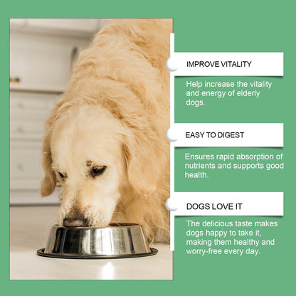 Senior Dog Vitamin Tablets, Multivitamin Supplement For Older Dogs, Support Immunity, Eyes, Skin & Bone Health, 80 Chewable Tablets