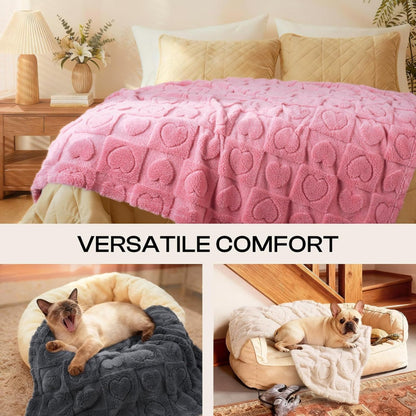 Small Dog Blanket Washable Pet Bed Cover Soft Fluffy Puppy Blanket With Premium Fleece 300GSM Cozy Calming Cat Blankets For Indoor Cats
