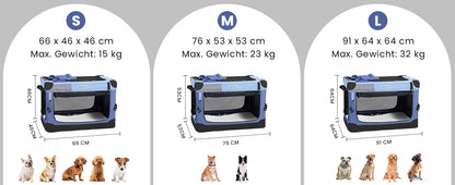 Gardner Pet Foldable Dog Crate, Grey, 66 X 48 X 48 Cm, Cats And Dogs Up To 15 Kg