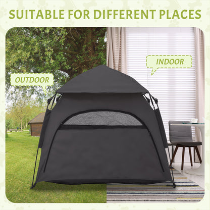 Pop Up Dog Tent for Extra Large and Large Dogs with Carry Bag, for Beach, Backyard, Home, Dark Gray