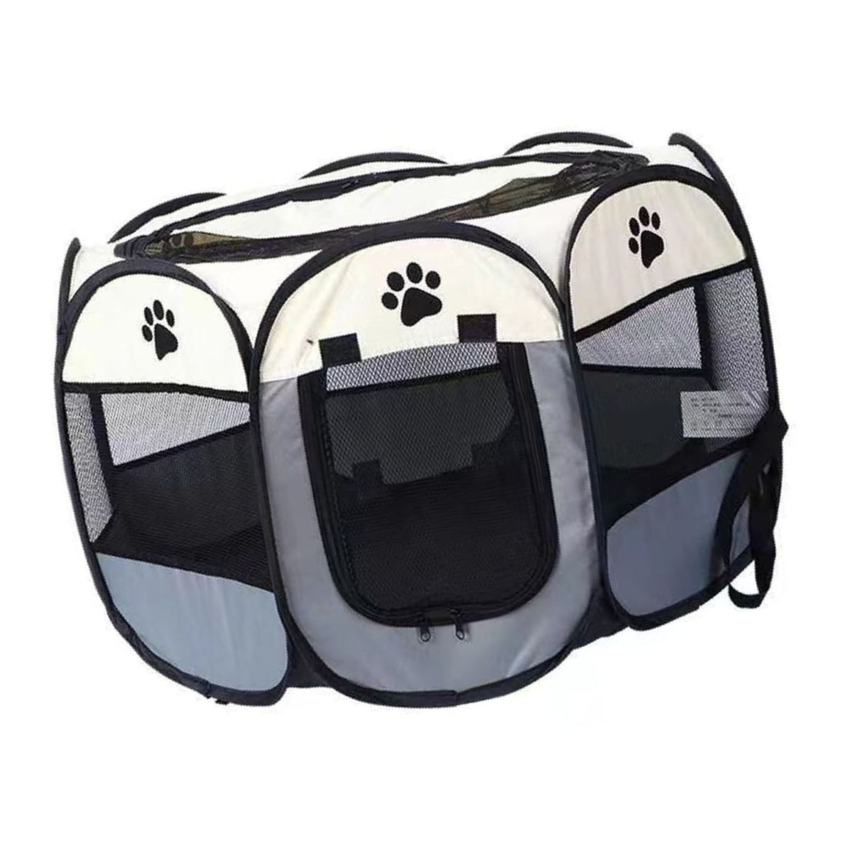 Portable Dog Crate Breathable Spacious Space Easy To Clean Enclosed Foldable Soft Kennel For Cats Dogs Small 72x43cm/28.3x16.9in
