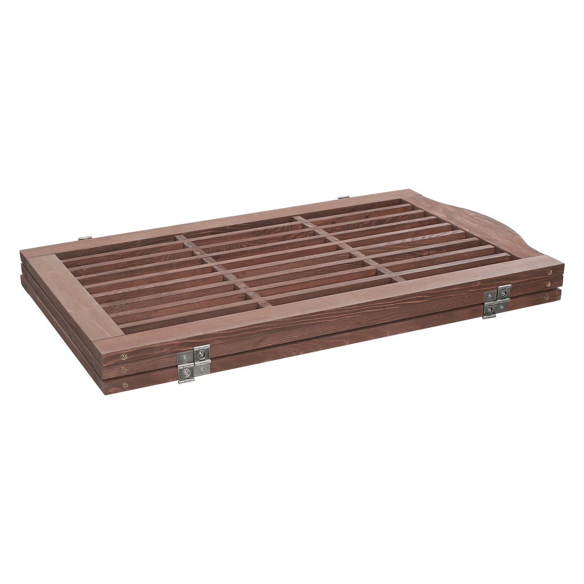 Wooden Freestanding Foldable Pet Gate for Dogs, 30 inch 3 Panels Step Over Fence, Dog Gate for The House, Doorway,