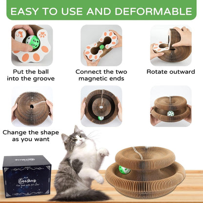 1 Pack Kitty Kurlz Cat Scratcher Toy Interactive For Indoor Cats