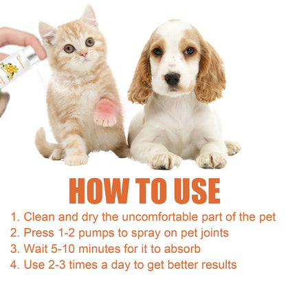 Bee Pet Joint Repair Spray, Joint Support Supplement For Dogs & Cats, Relief Joint Swelling & Discomfort, Improve Mobility