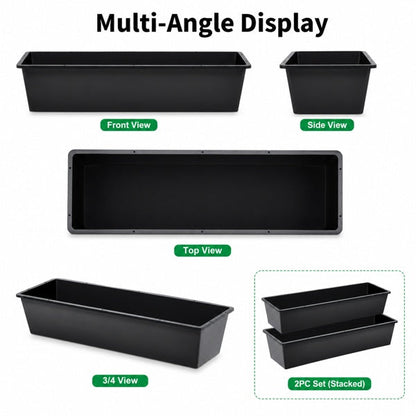 4-piece Dual-purpose Plastic Livestock Feed Trough Suitable For Daily Feeding Of Horses, Goats, Pigs And Other Animals Widely Adaptable To Home Backyards, Pastoral Fences, Livestock Sheds And Other