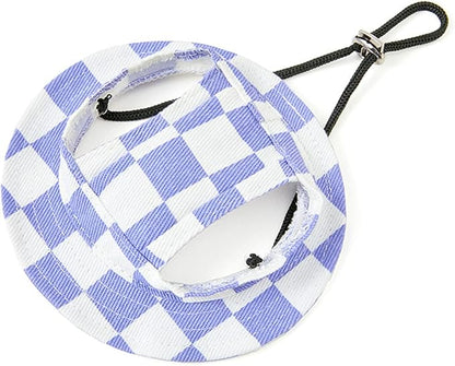 Round Brim Princess Hat Visor Hat Pet Dog Mesh Porous Sun Hat with Ear Holes for Small, Extra Small Dog Teddy, Pug, Chihuahua, Shih Tzu, Yorkshire Terriers, Papillon U-Purple L